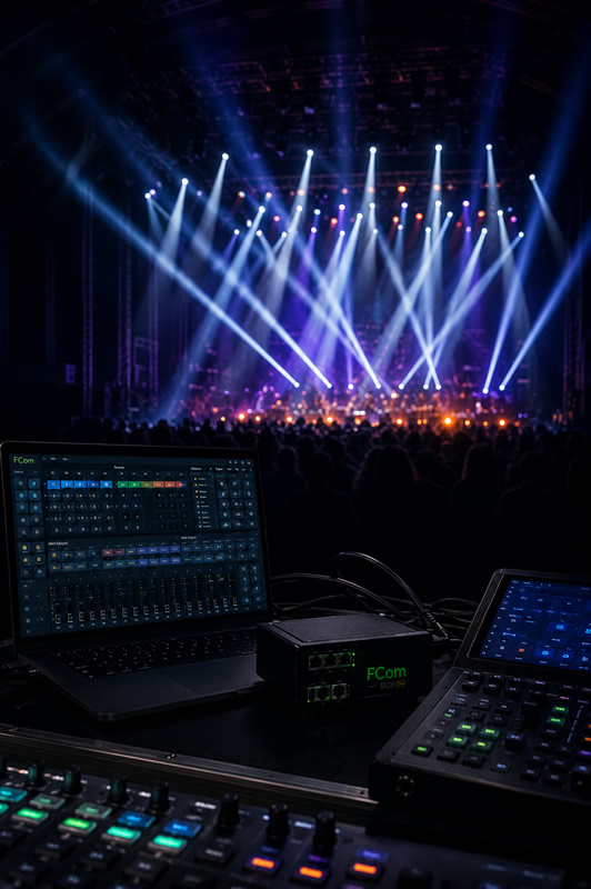 FCom DMX sobre Ethernet